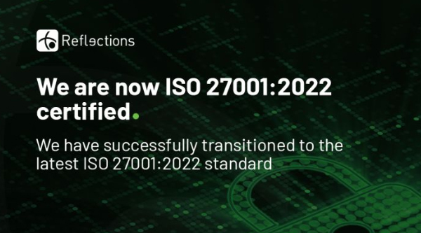 Reflections is ISO 27001:2022 Certified 