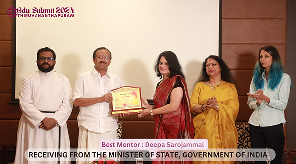 Deepa Sarojammal, CEO, Reflections, Gets Best Mentor Award